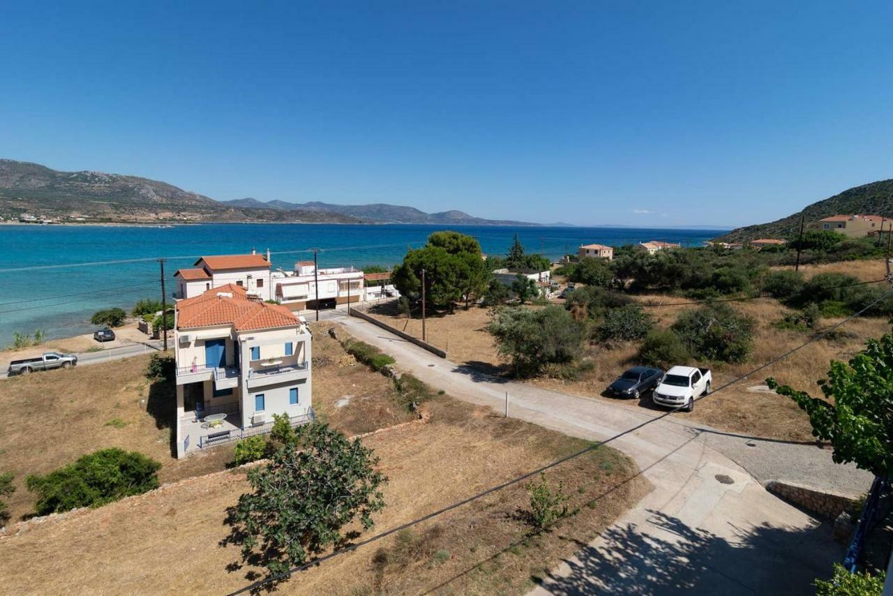 Seaview Flat Steps To The Beach Karavostasi  Bagian luar foto