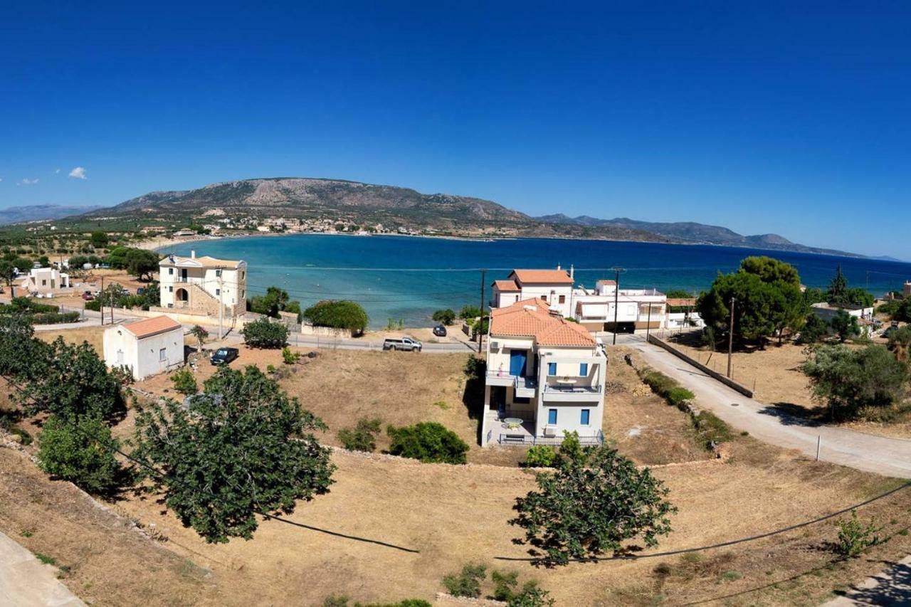 Seaview Flat Steps To The Beach Karavostasi  Bagian luar foto